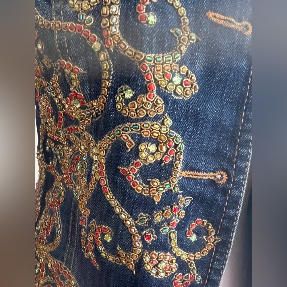 Vintage Rare Versace Jeans Couture Collection Dark Blue Jacket Italy 28 / 42 XS - Picture 3 of 11